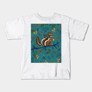 Chipmunk with scarf Kids T-Shirt